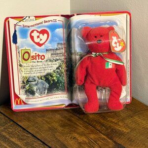 TY Beanie Babies McDonald's Toy, International Bears II, Osito The Bear